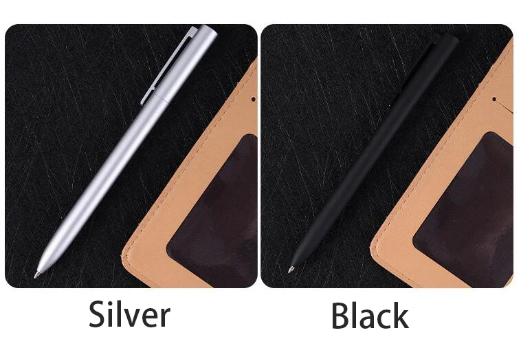 Metal Rotaing Gel Pen with Refills for Xiaomi Metal Sign Pens Aluminum Alloy Business Office Pучка Caneta 0.5MM Smooth Writing