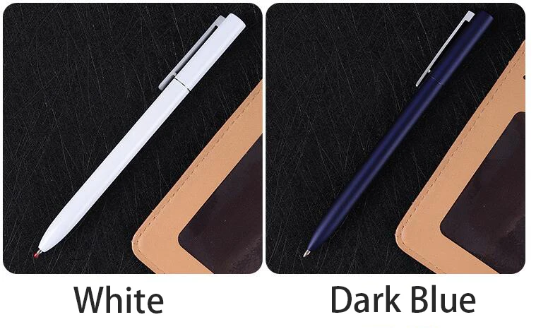 Metal Rotaing Gel Pen with Refills for Xiaomi Metal Sign Pens Aluminum Alloy Business Office Pучка Caneta 0.5MM Smooth Writing