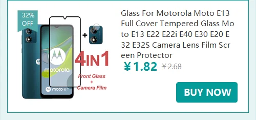 Glass For Motorola Moto E7 Power Full Cover Tempered Glass Moto E7i E22 E22i E40 E30 E20 E32 E32S E13 Camera Screen Protector