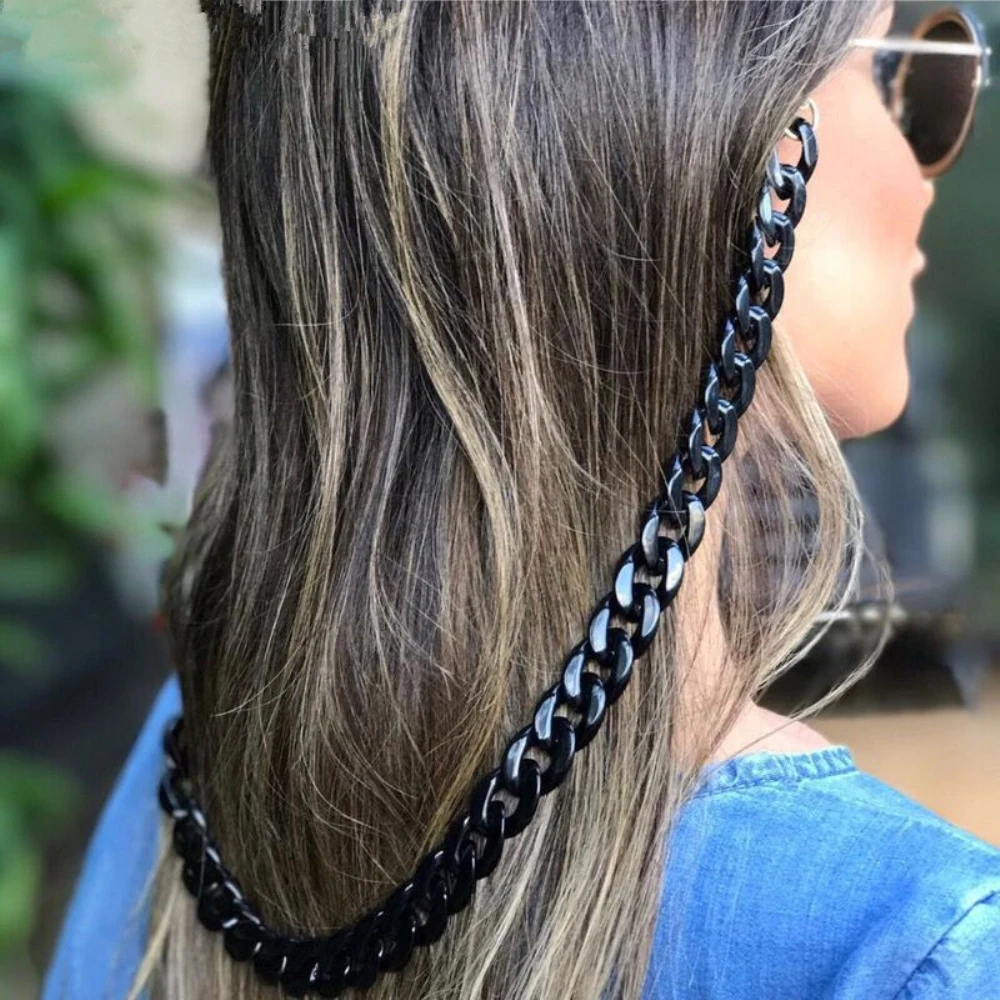 New Fashion Acrylic Glasses Chains Holder Cord Reading Sunglasses Chain Women Largands Eyeglasses Hanging Neck Chain Strap Rope