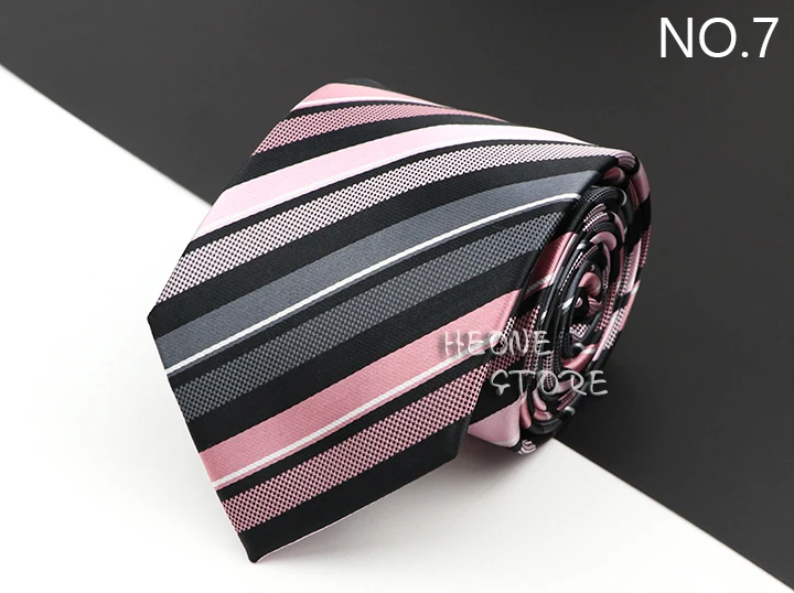 New Men's Classic Luxury Tie 8cm Striped Paisley Plaid All-Match Jacquard Necktie For Business Wedding Prom Daily Wear Accessory