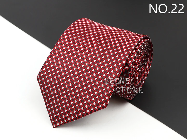 New Men's Classic Luxury Tie 8cm Striped Paisley Plaid All-Match Jacquard Necktie For Business Wedding Prom Daily Wear Accessory
