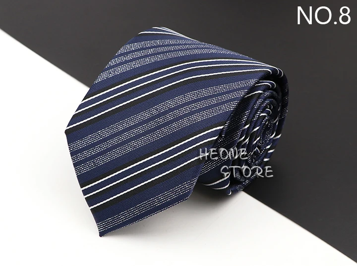 New Men's Classic Luxury Tie 8cm Striped Paisley Plaid All-Match Jacquard Necktie For Business Wedding Prom Daily Wear Accessory