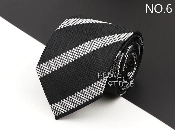 New Men's Classic Luxury Tie 8cm Striped Paisley Plaid All-Match Jacquard Necktie For Business Wedding Prom Daily Wear Accessory