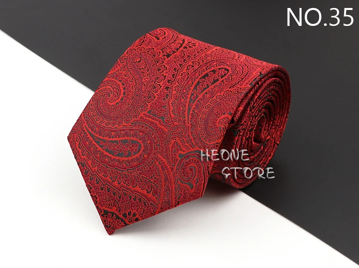 New Men's Classic Luxury Tie 8cm Striped Paisley Plaid All-Match Jacquard Necktie For Business Wedding Prom Daily Wear Accessory