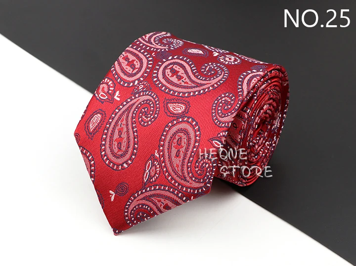 New Men's Classic Luxury Tie 8cm Striped Paisley Plaid All-Match Jacquard Necktie For Business Wedding Prom Daily Wear Accessory