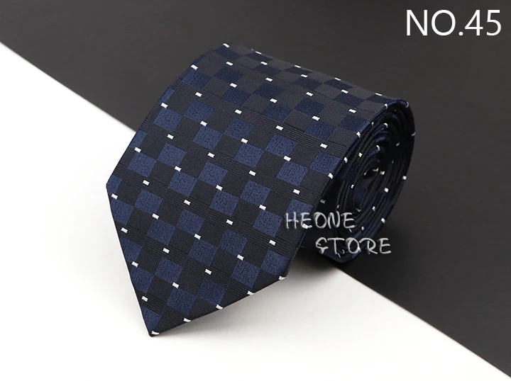 New Men's Classic Luxury Tie 8cm Striped Paisley Plaid All-Match Jacquard Necktie For Business Wedding Prom Daily Wear Accessory