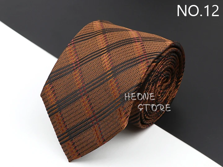 New Men's Classic Luxury Tie 8cm Striped Paisley Plaid All-Match Jacquard Necktie For Business Wedding Prom Daily Wear Accessory