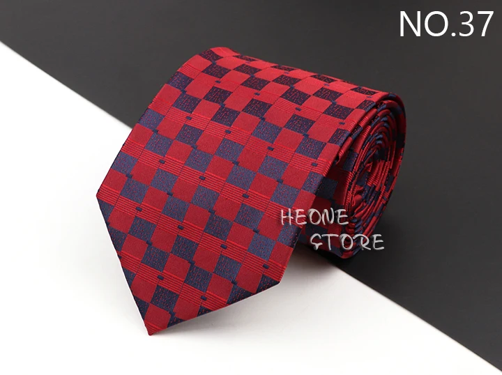 New Men's Classic Luxury Tie 8cm Striped Paisley Plaid All-Match Jacquard Necktie For Business Wedding Prom Daily Wear Accessory