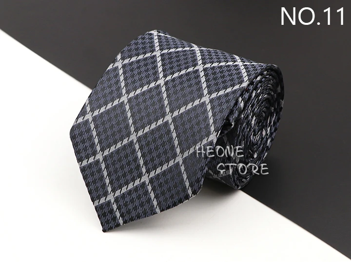 New Men's Classic Luxury Tie 8cm Striped Paisley Plaid All-Match Jacquard Necktie For Business Wedding Prom Daily Wear Accessory