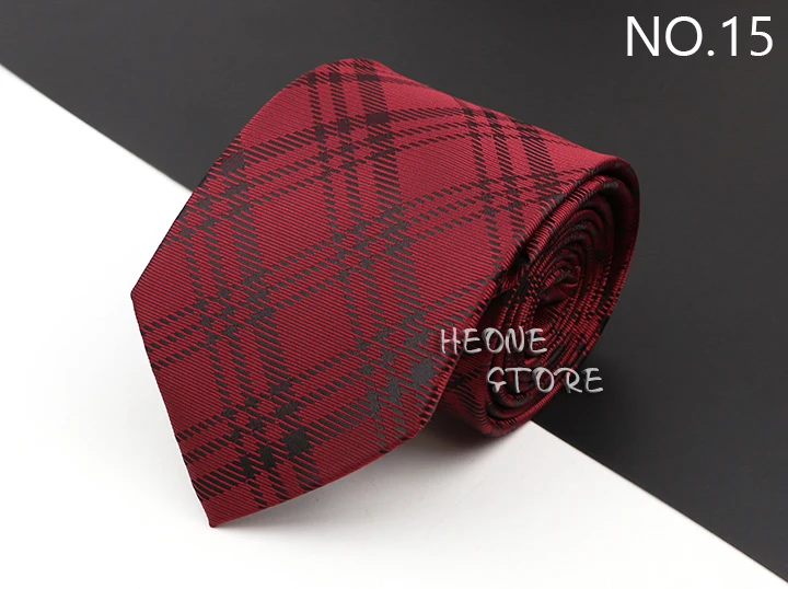 New Men's Classic Luxury Tie 8cm Striped Paisley Plaid All-Match Jacquard Necktie For Business Wedding Prom Daily Wear Accessory