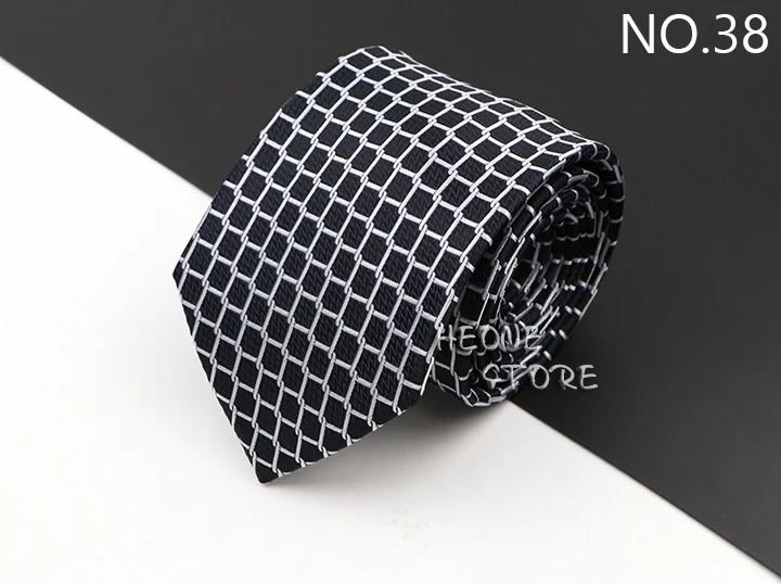New Men's Classic Luxury Tie 8cm Striped Paisley Plaid All-Match Jacquard Necktie For Business Wedding Prom Daily Wear Accessory