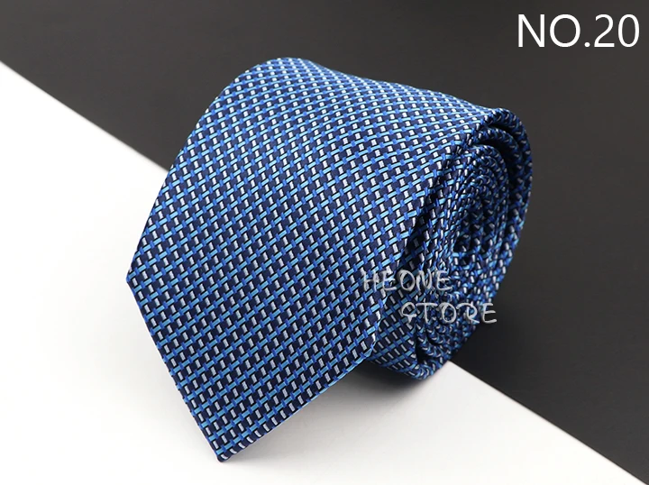 New Men's Classic Luxury Tie 8cm Striped Paisley Plaid All-Match Jacquard Necktie For Business Wedding Prom Daily Wear Accessory