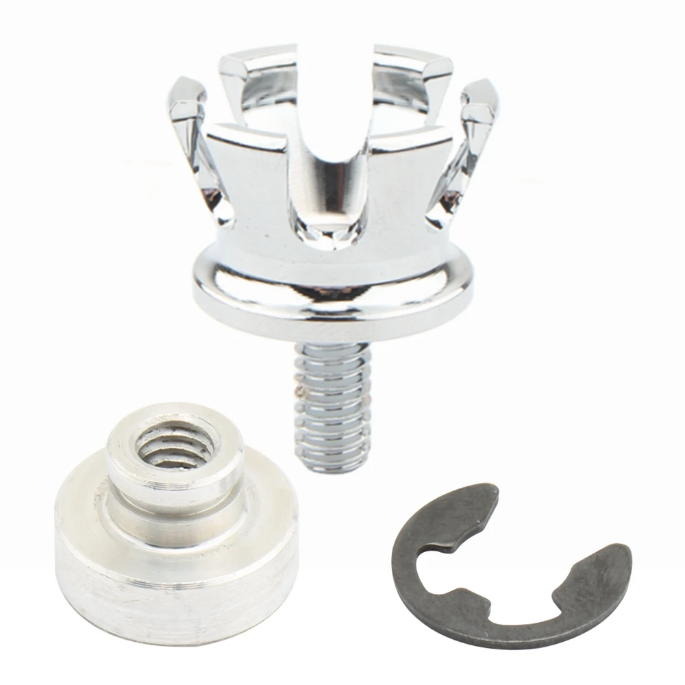 Motorcycle Imperial Crown Style Seat Bolt Tab Screw Nuts Mount Knob Cover for Harley Sportster Dyna Fatboy Road King Softail