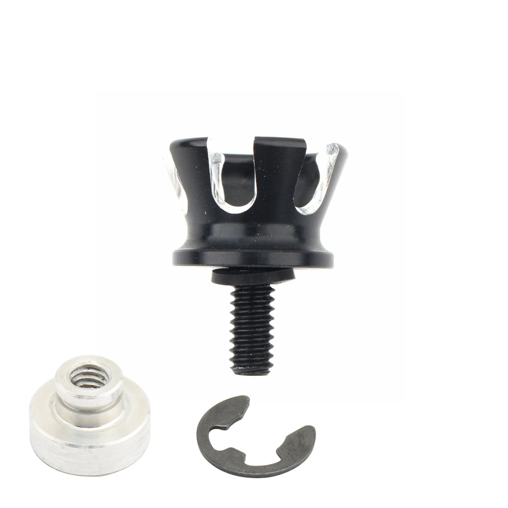 Motorcycle Imperial Crown Style Seat Bolt Tab Screw Nuts Mount Knob Cover for Harley Sportster Dyna Fatboy Road King Softail