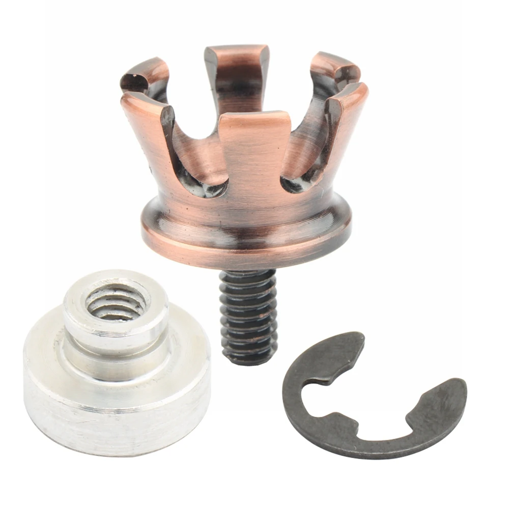 Motorcycle Imperial Crown Style Seat Bolt Tab Screw Nuts Mount Knob Cover for Harley Sportster Dyna Fatboy Road King Softail