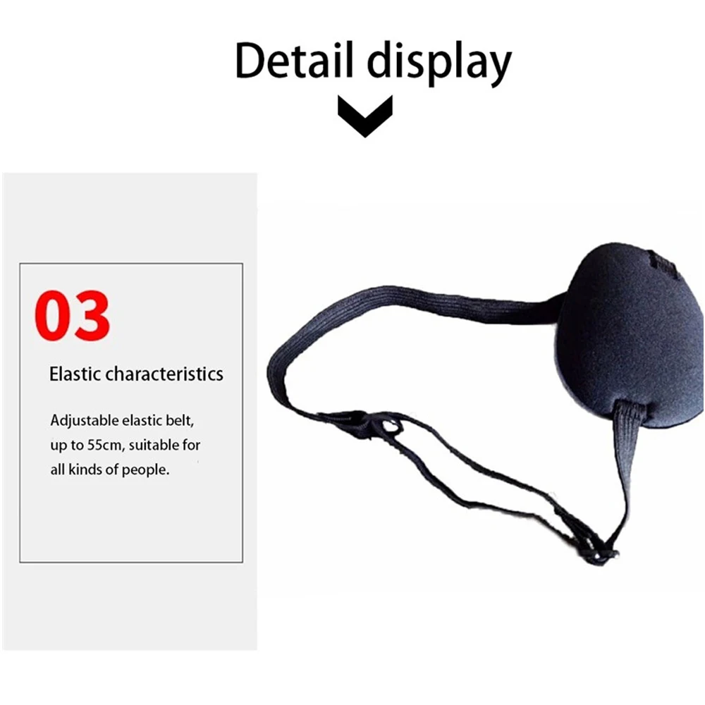 1Pcs Eye Patch Single Eye Mask Various Elastic Eye Patch Strabismus Adjustable Eye Patch Lazy Eye Patches with Buckle Adult Kid
