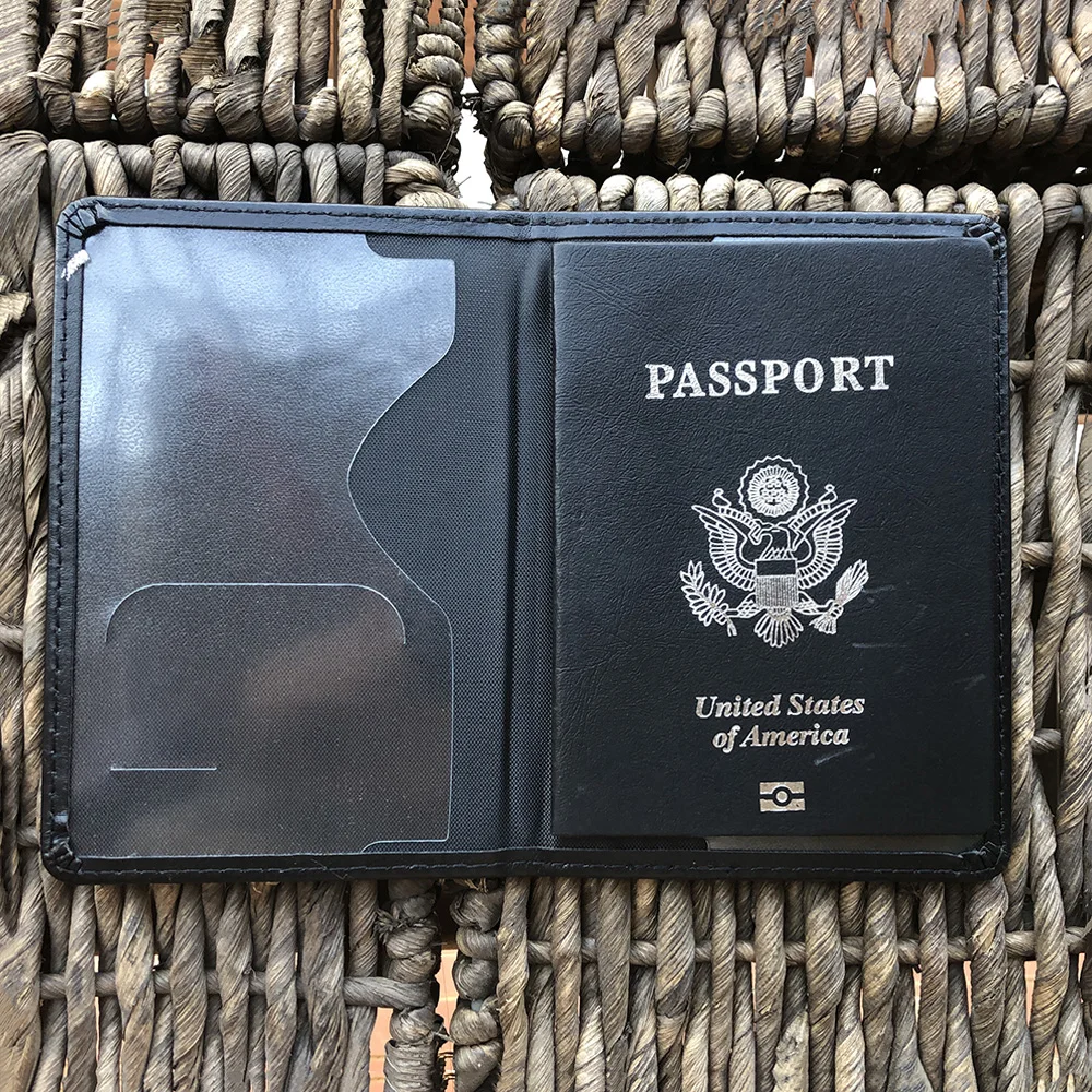 Attack on Titan Passport Cover Anime Shingeki No Kyojin Travel Case for Passports Wings of Freedom
