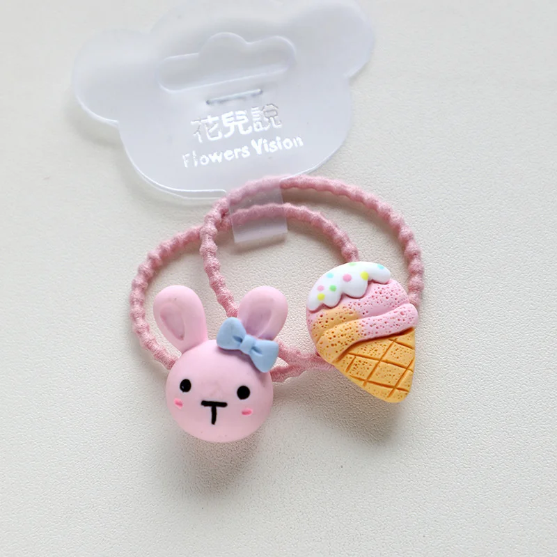 2PCS New Cute Cartoon Sunflower Bee Princess Headwear Kids Elastic Hair Bands Children Ropes Girls Accessories Baby Headdress