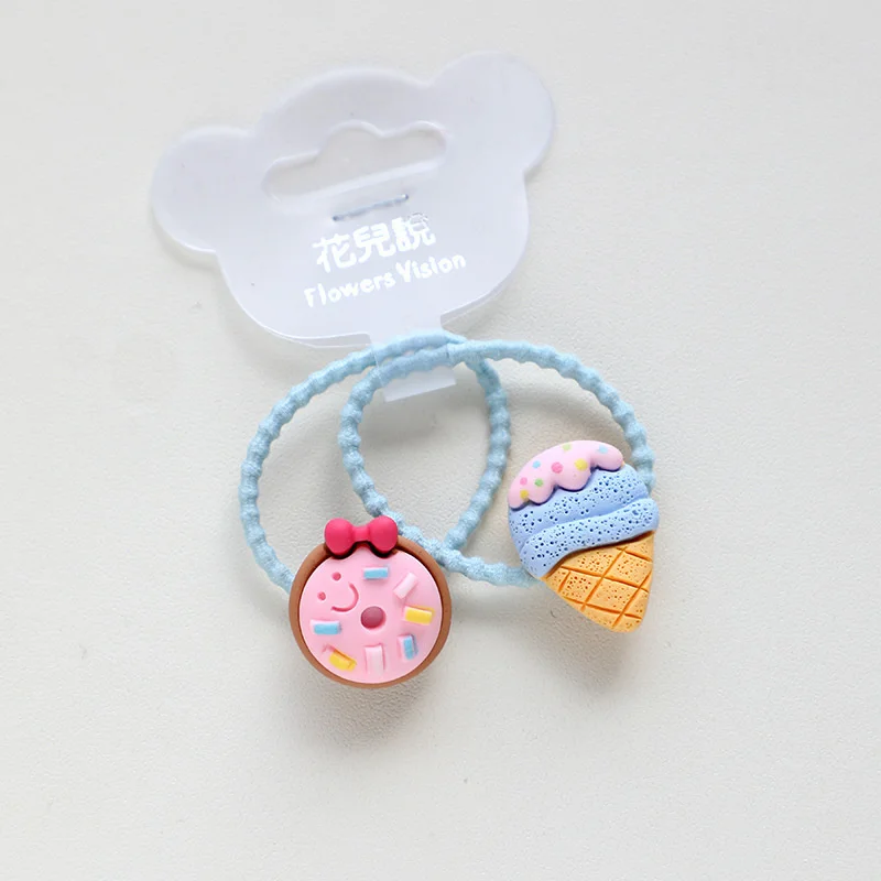 2PCS New Cute Cartoon Sunflower Bee Princess Headwear Kids Elastic Hair Bands Children Ropes Girls Accessories Baby Headdress