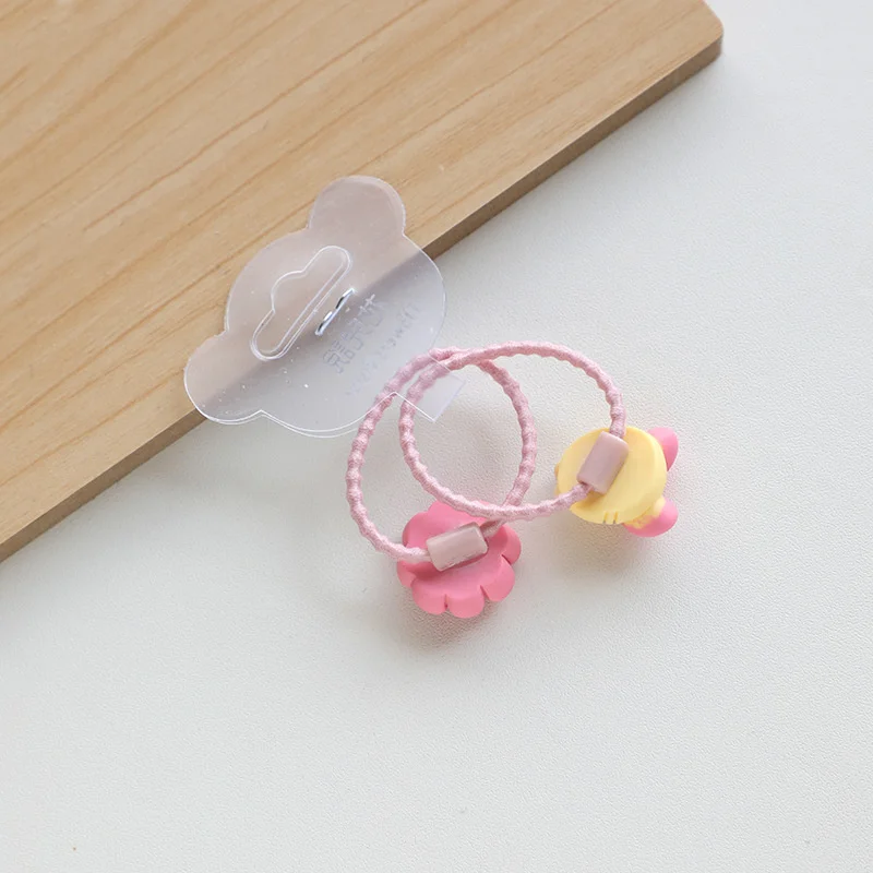 2PCS New Cute Cartoon Sunflower Bee Princess Headwear Kids Elastic Hair Bands Children Ropes Girls Accessories Baby Headdress