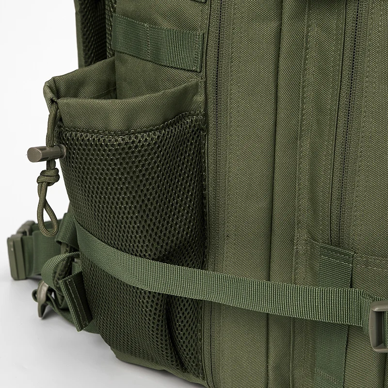 45L Tactical Backpack Survival Bag Hunting MOLLE Backpack GYM For Men EDC Outdoor Hiking Rucksack With Bottle Holder