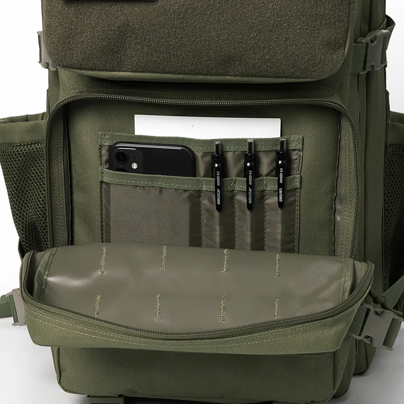 45L Tactical Backpack Survival Bag Hunting MOLLE Backpack GYM For Men EDC Outdoor Hiking Rucksack With Bottle Holder