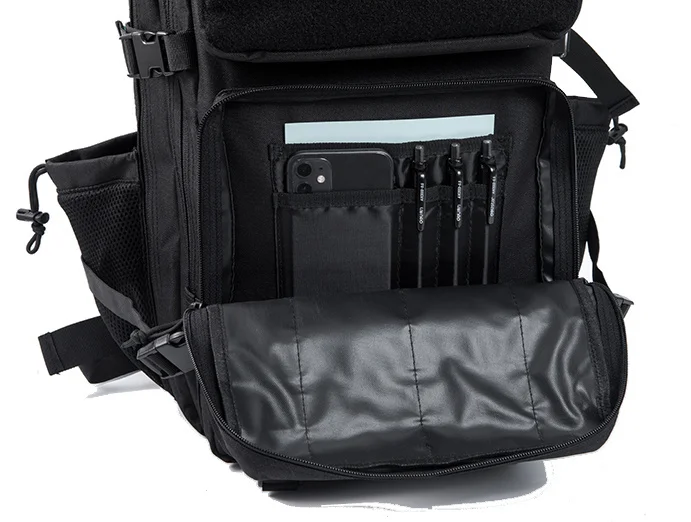 45L Tactical Backpack Survival Bag Hunting MOLLE Backpack GYM For Men EDC Outdoor Hiking Rucksack With Bottle Holder