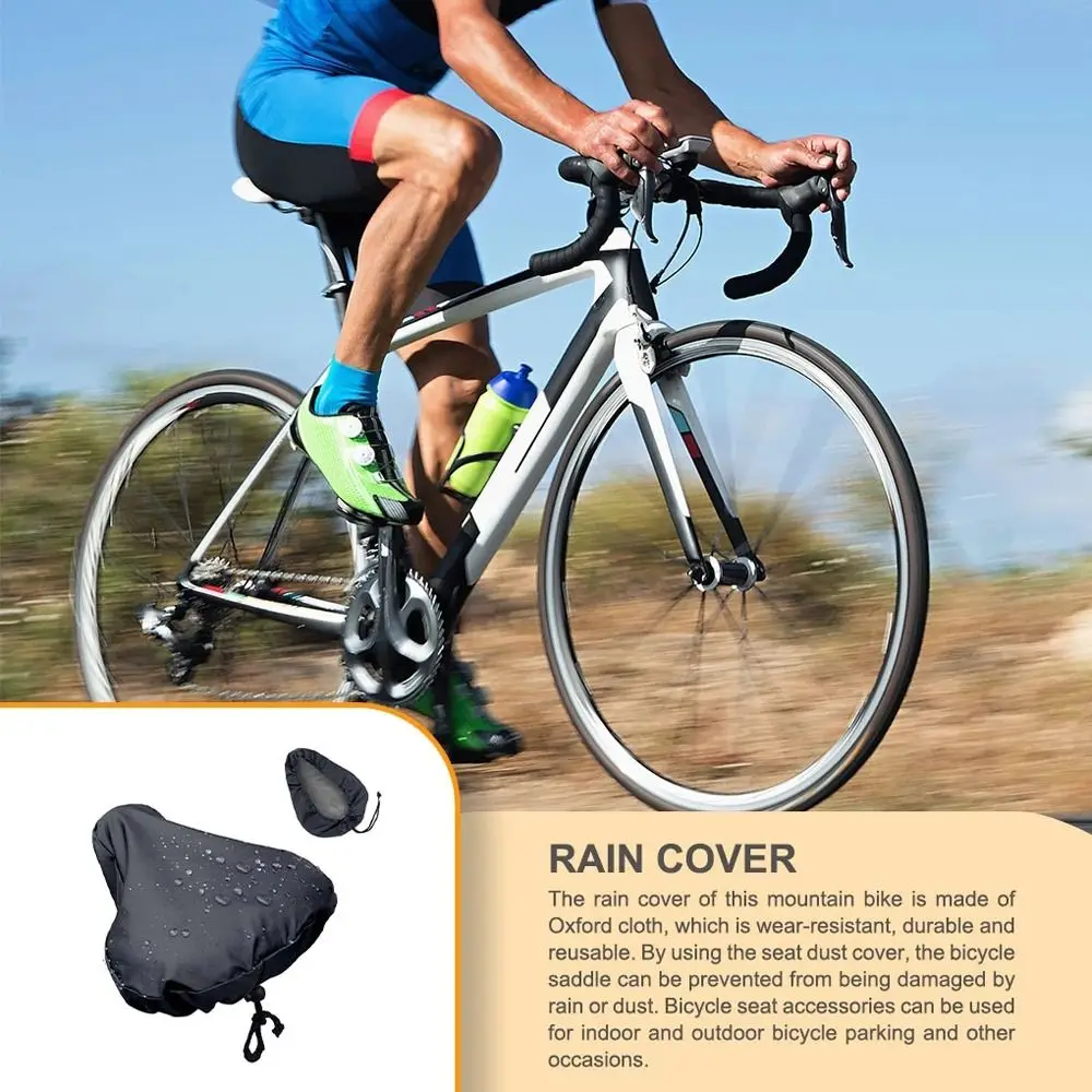 Outdoor Bicycle Seat Rain Cover Sports Cycling Bike Accessories Waterproof Saddle Rain Dust Cover UV Protection For MTB Bike