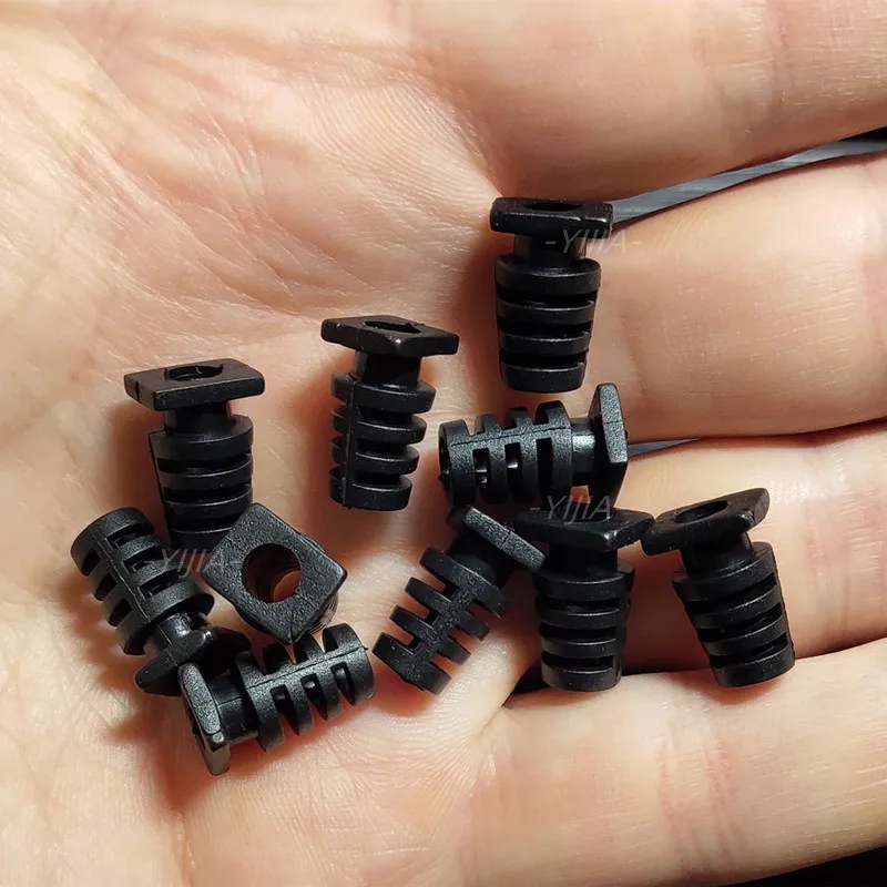 10pcs Cable Gland Connector Rubber Strain Relief Cord Boot Protector 4.6/5.2/6mm Wire Cable Sleeve Cellphone Charger Power Tool