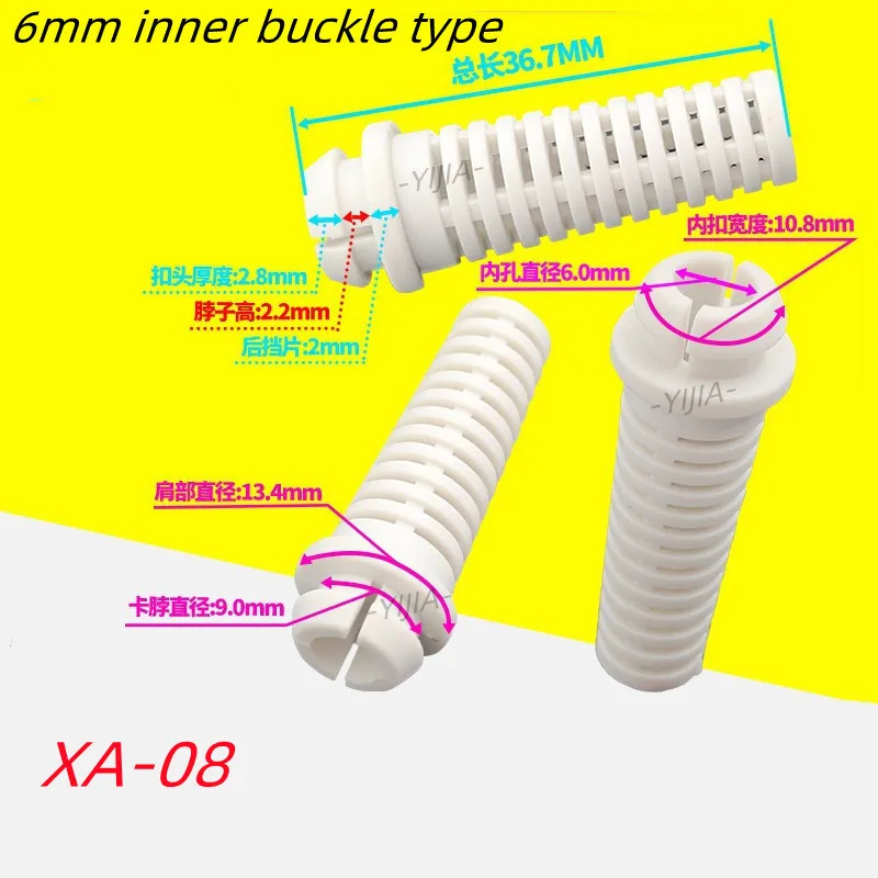 10pcs Cable Gland Connector Rubber Strain Relief Cord Boot Protector 4.6/5.2/6mm Wire Cable Sleeve Cellphone Charger Power Tool