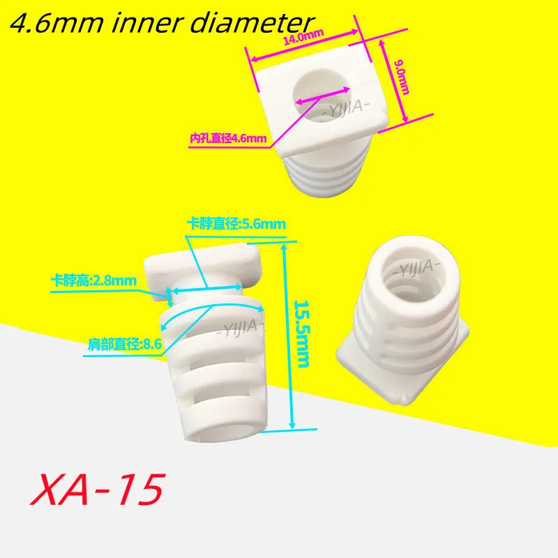 10pcs Cable Gland Connector Rubber Strain Relief Cord Boot Protector 4.6/5.2/6mm Wire Cable Sleeve Cellphone Charger Power Tool