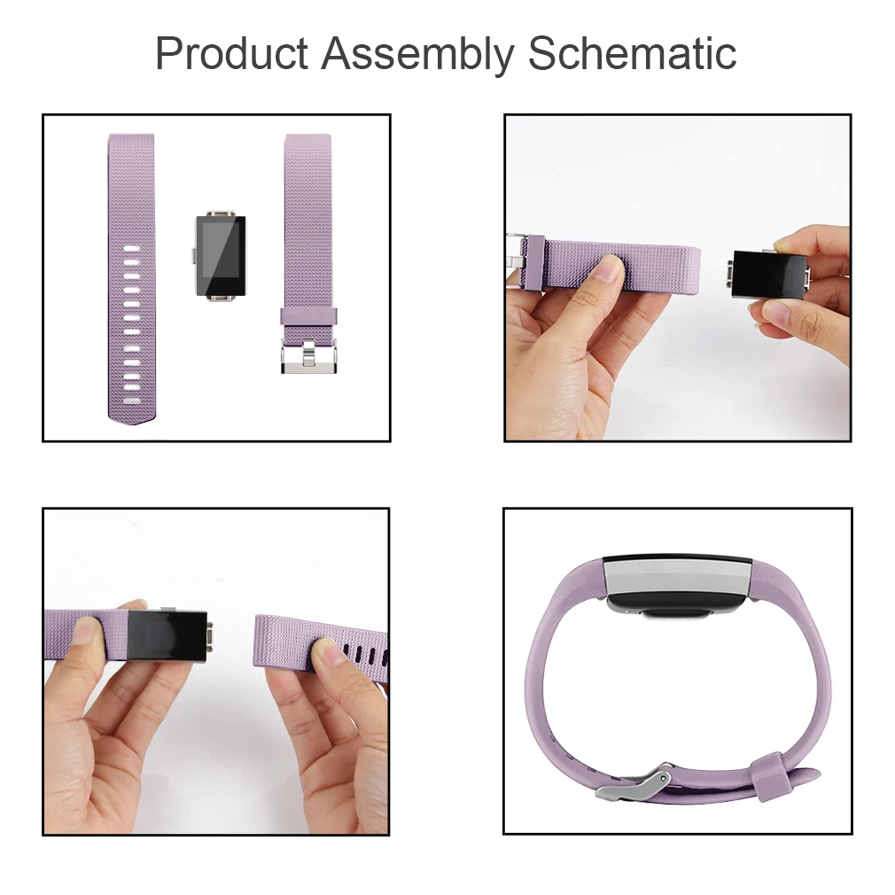 Soft TPU Strap For Fitbit Charge 2 Band Smart Watch Strap Bracelet For Fitbit Charge 2 Watchband Wristband Replacement