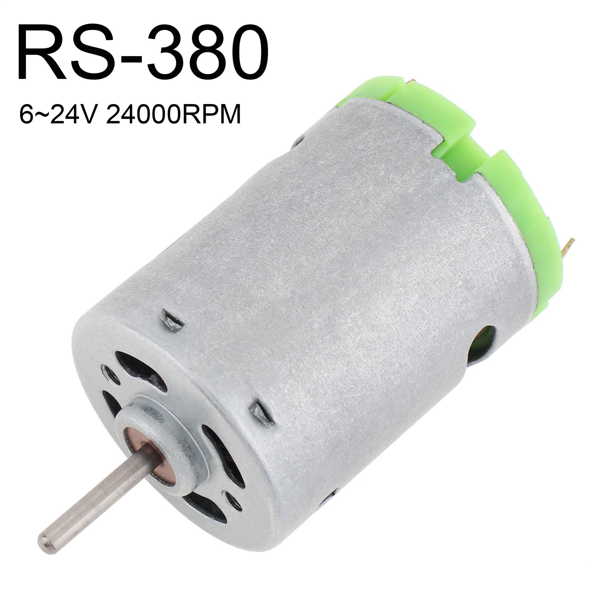 380 DC Motor DC 6-24V 6000-24000RPM High Speed Hobby Toy R380 Micro Motors for Hair Dryer DIY Toy Fan Engine Small Appliance