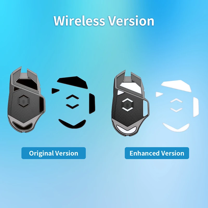 1Set Mouse Skate Feet Pad for G502 Superlight Mouse Glides Curve Edge Mouse Non-slip Foot Stickers w/Alcohol Pad