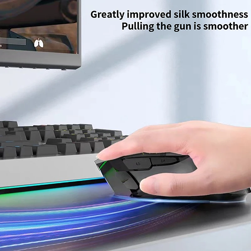 1Set Mouse Skate Feet Pad for G502 Superlight Mouse Glides Curve Edge Mouse Non-slip Foot Stickers w/Alcohol Pad