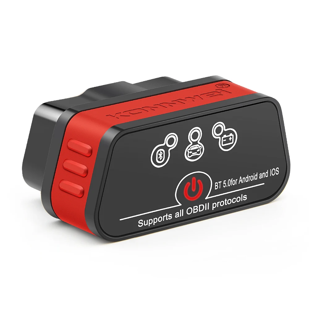 Konnwei ELM327 V1.5 Bluetooth 5.0 OBD2 Scanner ELM 327 V1 5 OBDII Auto Car Diagnostic Tools ODB2 OBD 2 Code Reader