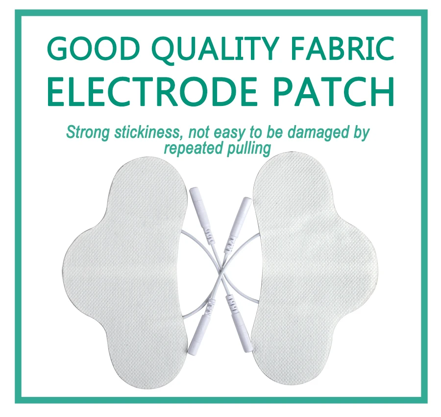 Nerve Muscle Stimulator Silicone Gel EMS Electrode Pads NeckNon-Woven Patch Self-Adhesive Acupuncture Physiotherapy TENS Pads