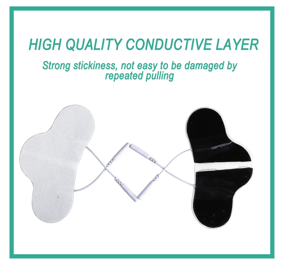 Nerve Muscle Stimulator Silicone Gel EMS Electrode Pads NeckNon-Woven Patch Self-Adhesive Acupuncture Physiotherapy TENS Pads