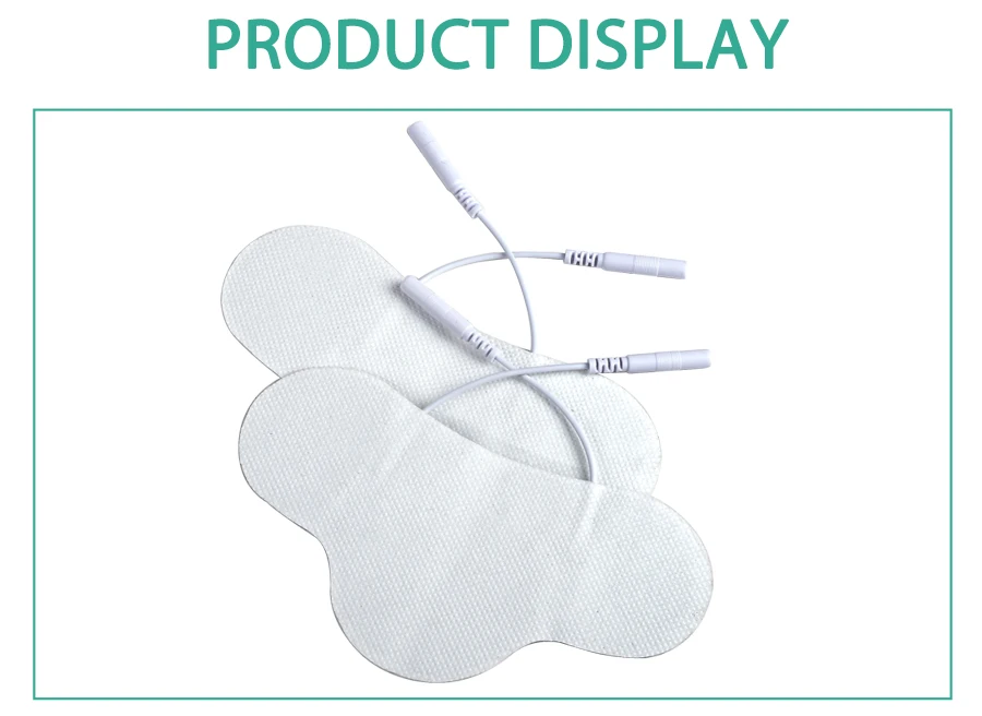 Nerve Muscle Stimulator Silicone Gel EMS Electrode Pads NeckNon-Woven Patch Self-Adhesive Acupuncture Physiotherapy TENS Pads