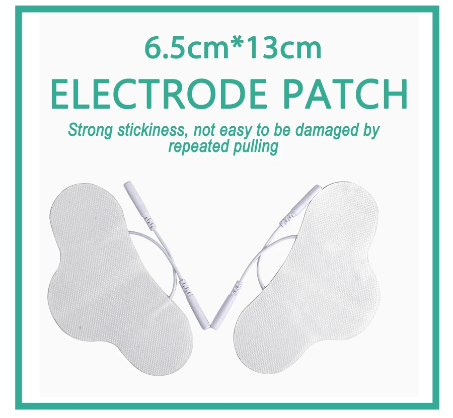 Nerve Muscle Stimulator Silicone Gel EMS Electrode Pads NeckNon-Woven Patch Self-Adhesive Acupuncture Physiotherapy TENS Pads