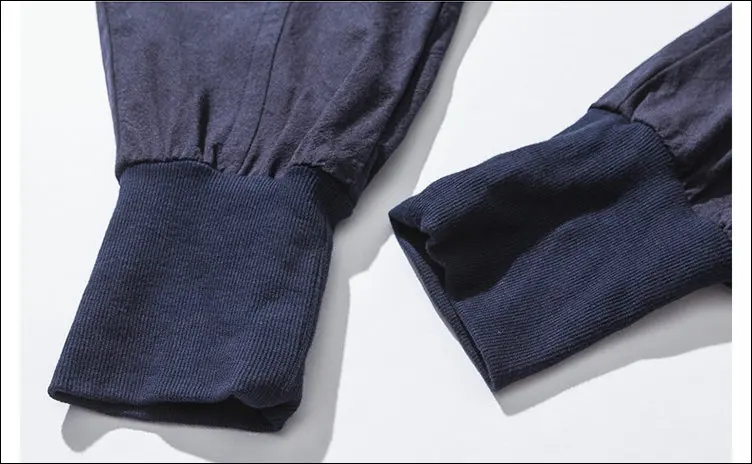 Cotton Linen Harem Pants Men Solid Elastic Waist Streetwear Joggers 2024 New Baggy Drop-crotch Pants Casual Trousers Men