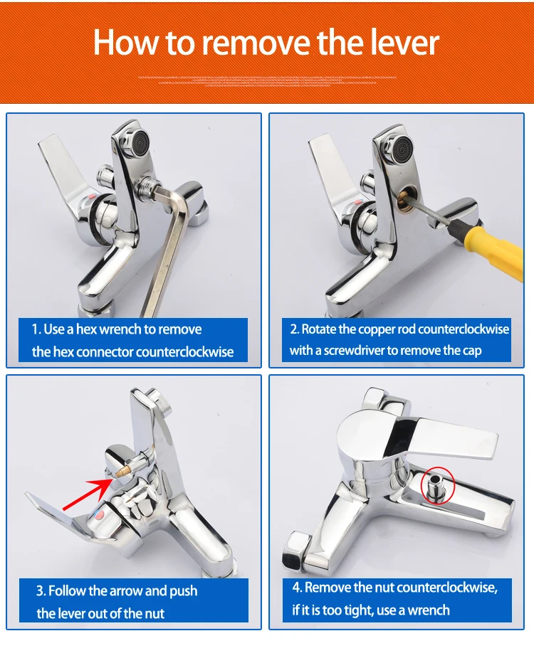 Water Leakage Repair Part Shower Faucet Lower Outlet Water Separator Bathtub Tap Pull Rod Diverter Valve Shower Column Switch