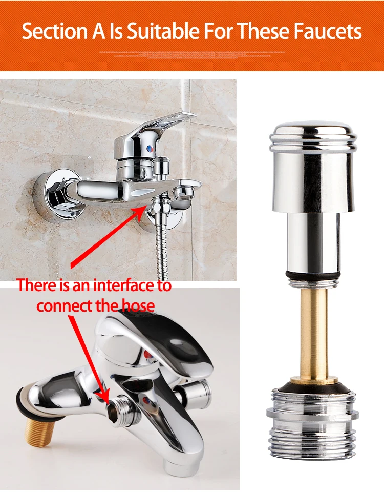 Water Leakage Repair Part Shower Faucet Lower Outlet Water Separator Bathtub Tap Pull Rod Diverter Valve Shower Column Switch