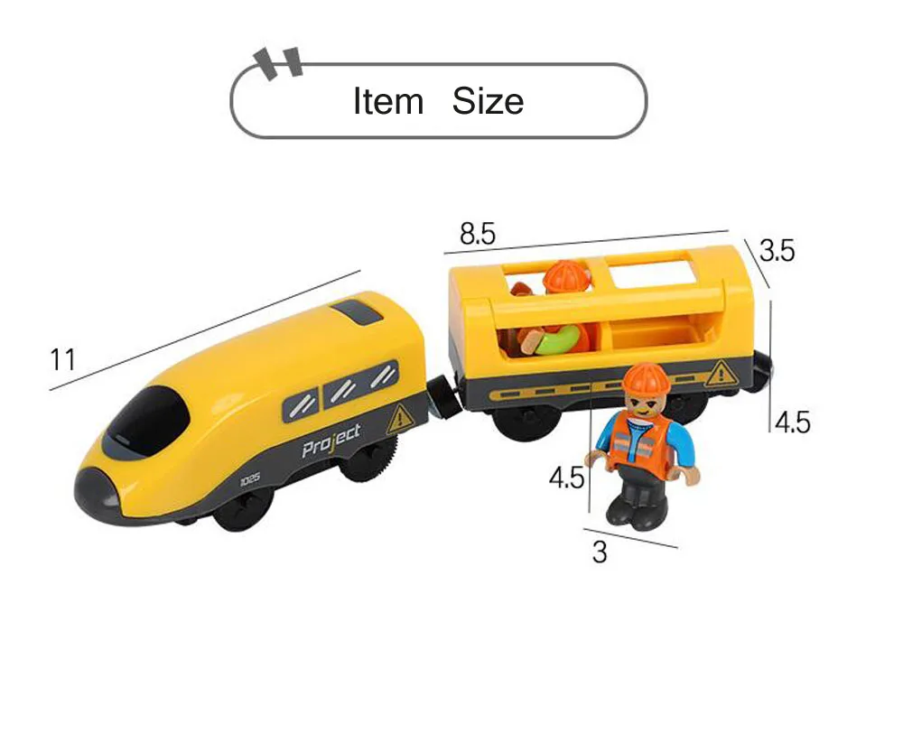New Wooden Railway Electric Train Set Toys Model Train Fit Wood Car Tracks Birthday Christmas Gift For Childrens