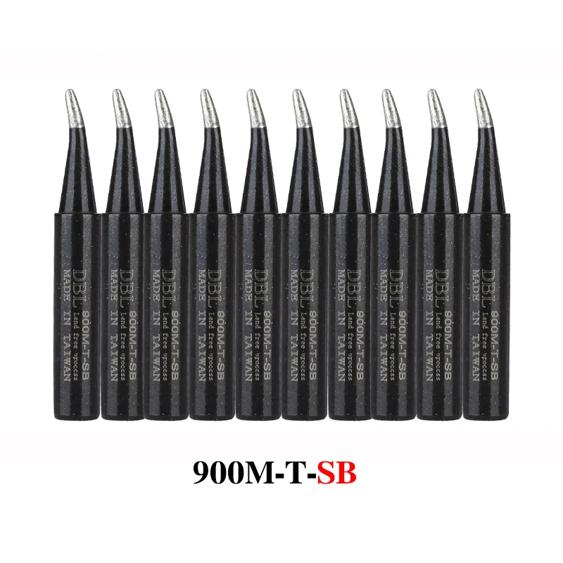 10PCS/Lot Lead-Free Soldering Iron Tip 900M-T-K/SK/I/IS/B/1C/2C/3C/4C/0.8D/1.2D/1.6D/2.4D/3.2D/SB For 936 937 Soldering Station