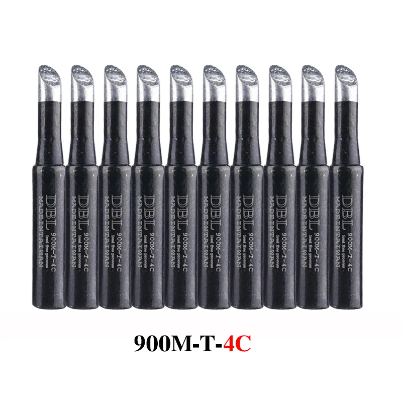 10PCS/Lot Lead-Free Soldering Iron Tip 900M-T-K/SK/I/IS/B/1C/2C/3C/4C/0.8D/1.2D/1.6D/2.4D/3.2D/SB For 936 937 Soldering Station