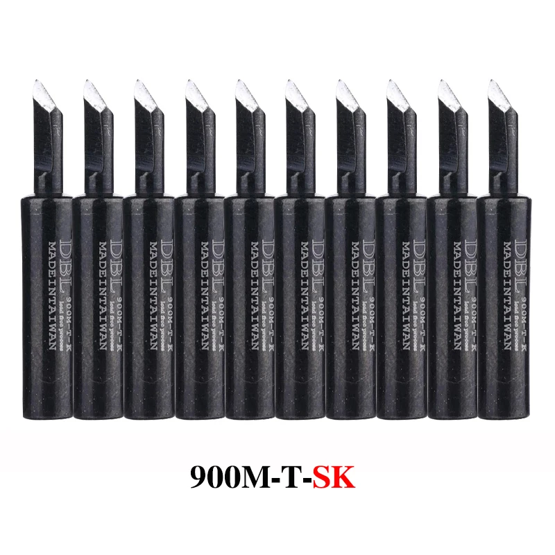 10PCS/Lot Lead-Free Soldering Iron Tip 900M-T-K/SK/I/IS/B/1C/2C/3C/4C/0.8D/1.2D/1.6D/2.4D/3.2D/SB For 936 937 Soldering Station
