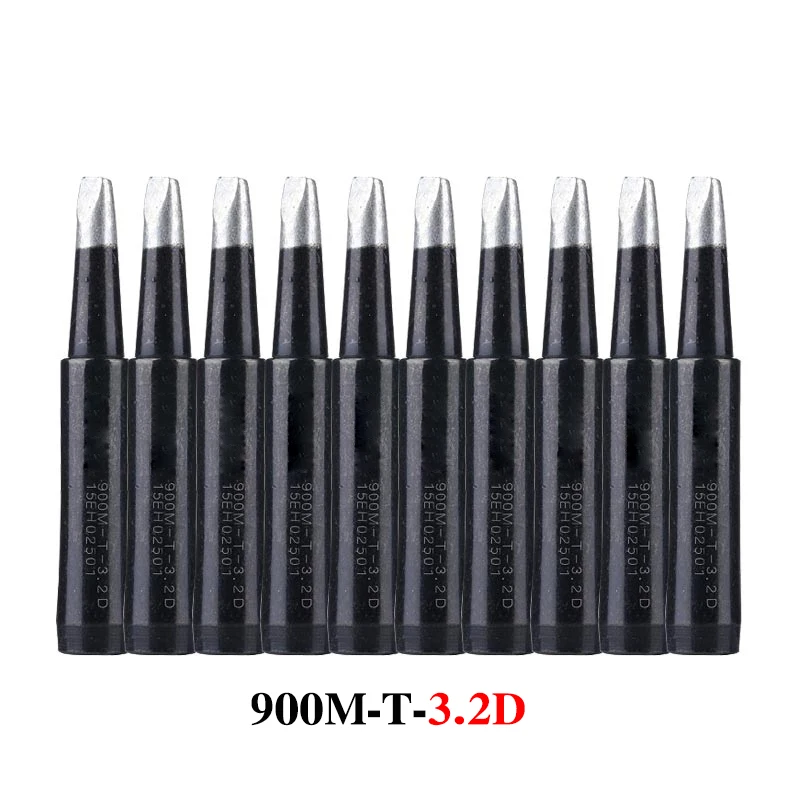 10PCS/Lot Lead-Free Soldering Iron Tip 900M-T-K/SK/I/IS/B/1C/2C/3C/4C/0.8D/1.2D/1.6D/2.4D/3.2D/SB For 936 937 Soldering Station
