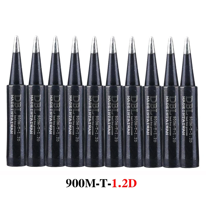 10PCS/Lot Lead-Free Soldering Iron Tip 900M-T-K/SK/I/IS/B/1C/2C/3C/4C/0.8D/1.2D/1.6D/2.4D/3.2D/SB For 936 937 Soldering Station